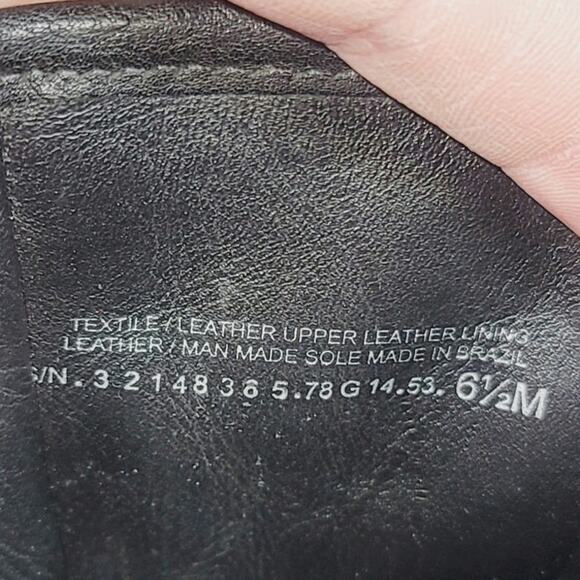 TORY BURCH CHRYSTIE GRAY WOOL STUD EMBELLISHED ANKLE BOOTS, SZ 6.5 - Picture 15 of 16